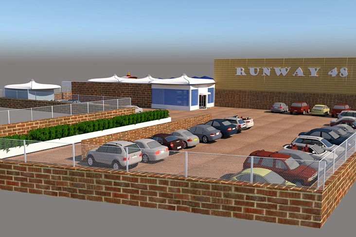 Engineers design the exterior structures of the plane hotel with compliance and efficiency in Nashik